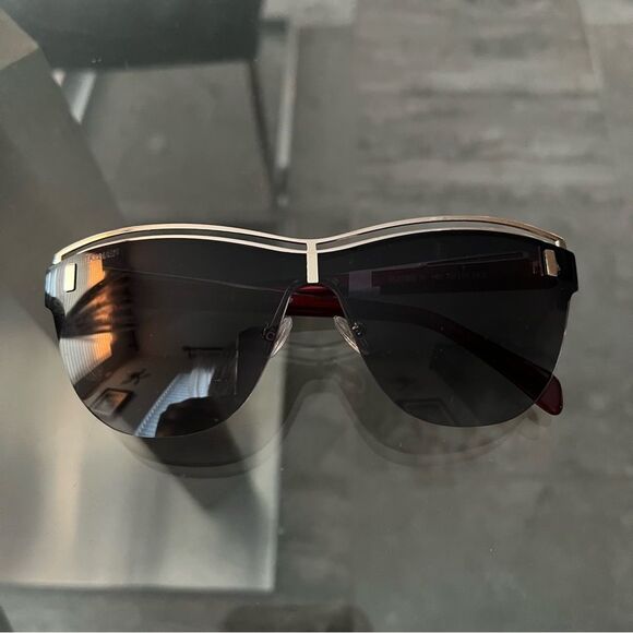 BALMAIN Sunglasses with Red Frames 70MM + Case, NWT main image 4